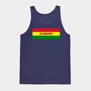 Camiri City in Bolivian Flag Colors Tank Top